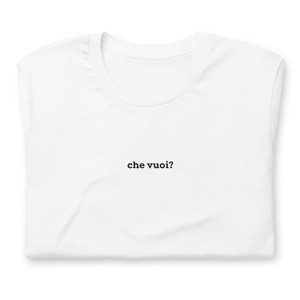 Camiseta "che vuoi?"